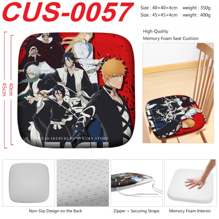 Bleach Anime full-color pressure cushion 45x45x4cm  CUS-0057