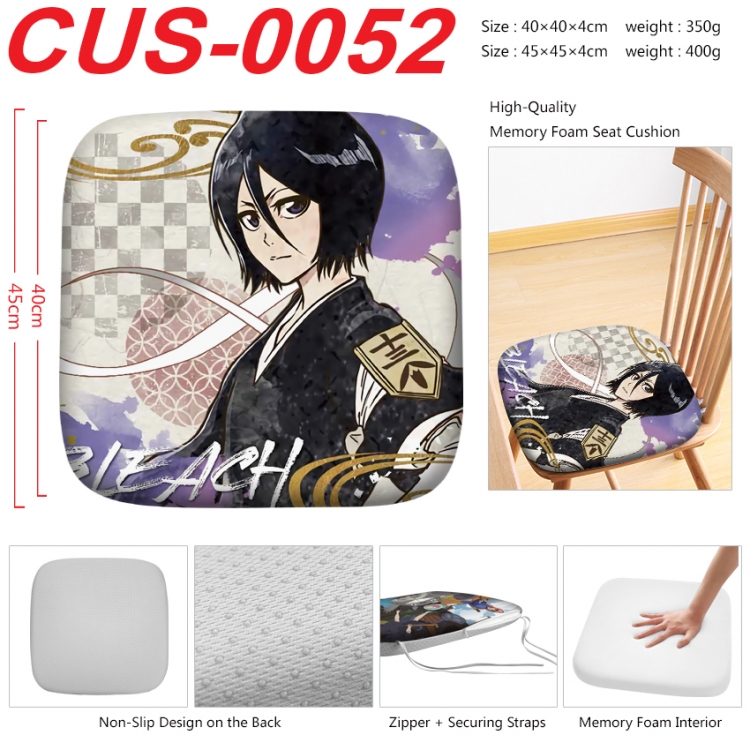 Bleach Anime full-color pressure cushion 45x45x4cm CUS-0052