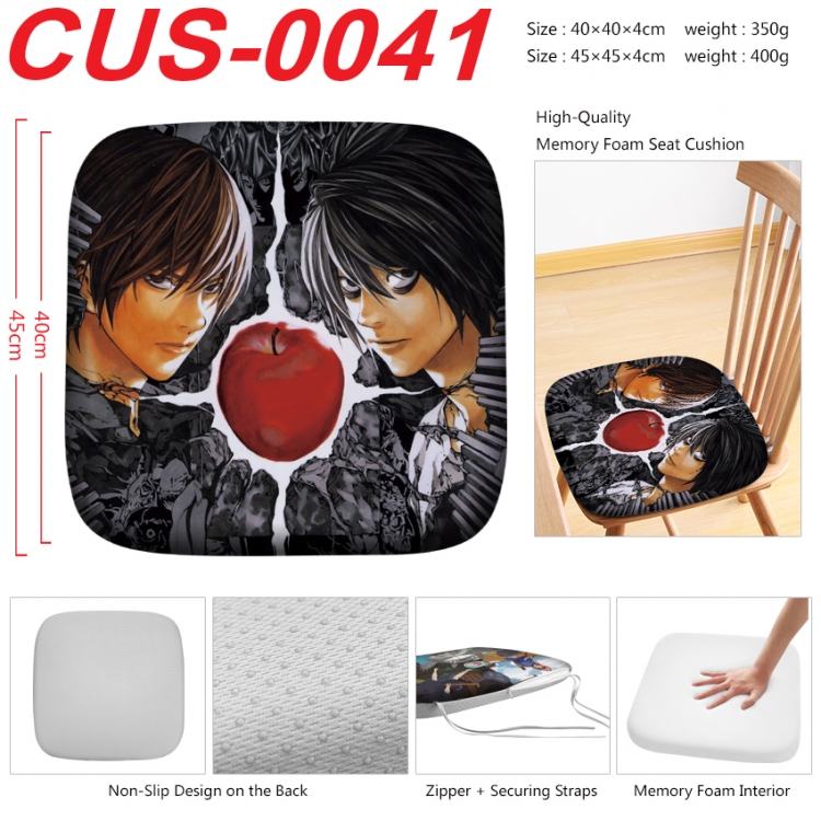 Death note Anime full-color pressure cushion 45x45x4cm CUS-0041