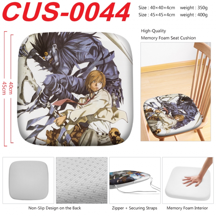 Death note Anime full-color pressure cushion 45x45x4cm CUS-0044