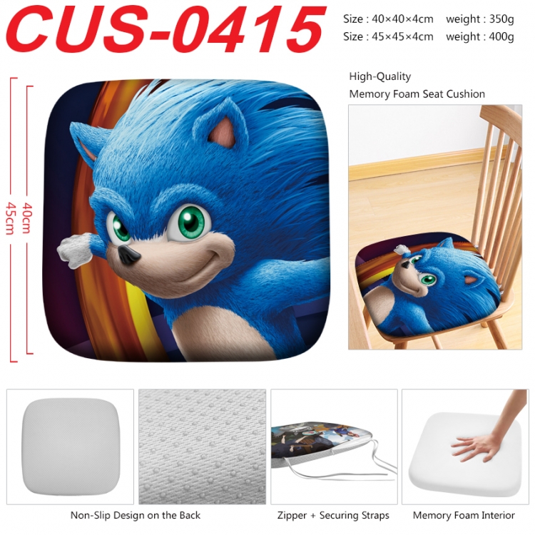 Sonic The Hedgehog  Anime full-color pressure cushion 45x45x4cm CUS-0415