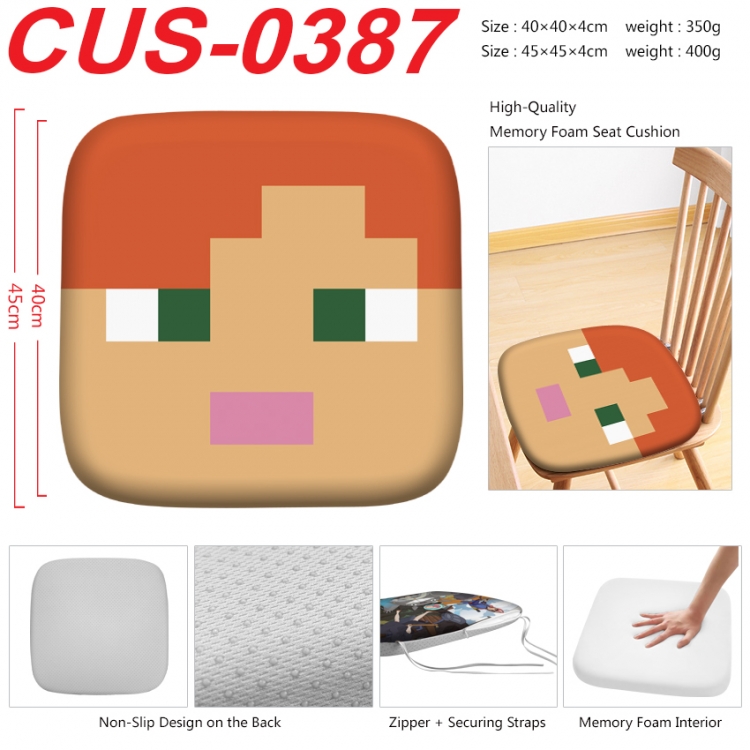 Minecraft Anime full-color pressure cushion 45x45x4cm  CUS-0387