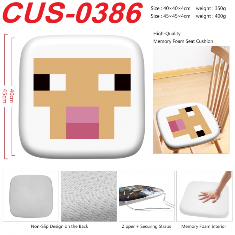 Minecraft Anime full-color pressure cushion 45x45x4cm CUS-0386