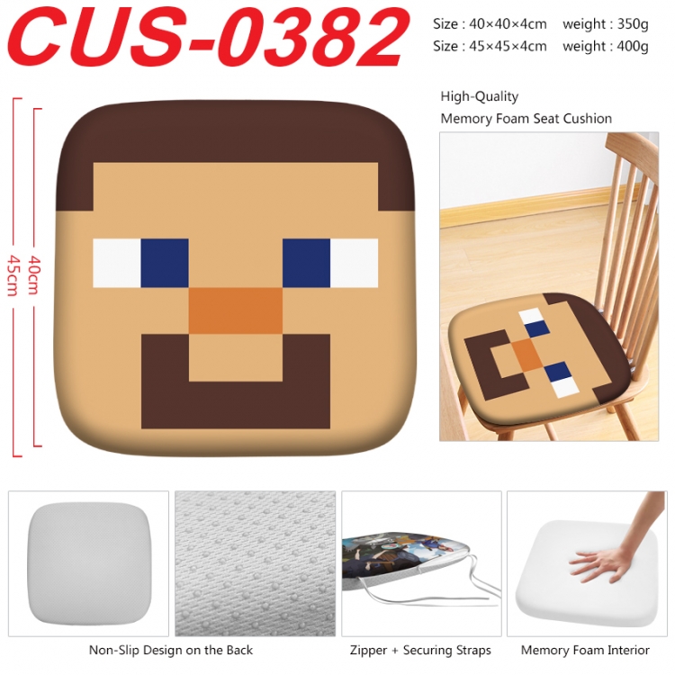 Minecraft Anime full-color pressure cushion 45x45x4cm  CUS-0382