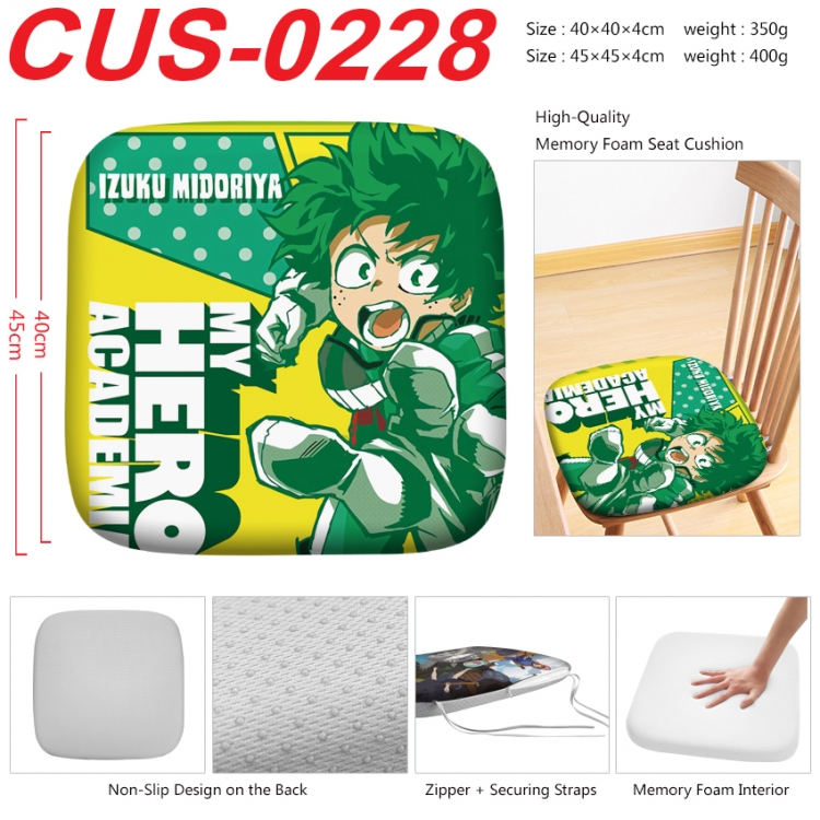 My Hero Academia Anime full-color pressure cushion 45x45x4cm CUS-0228