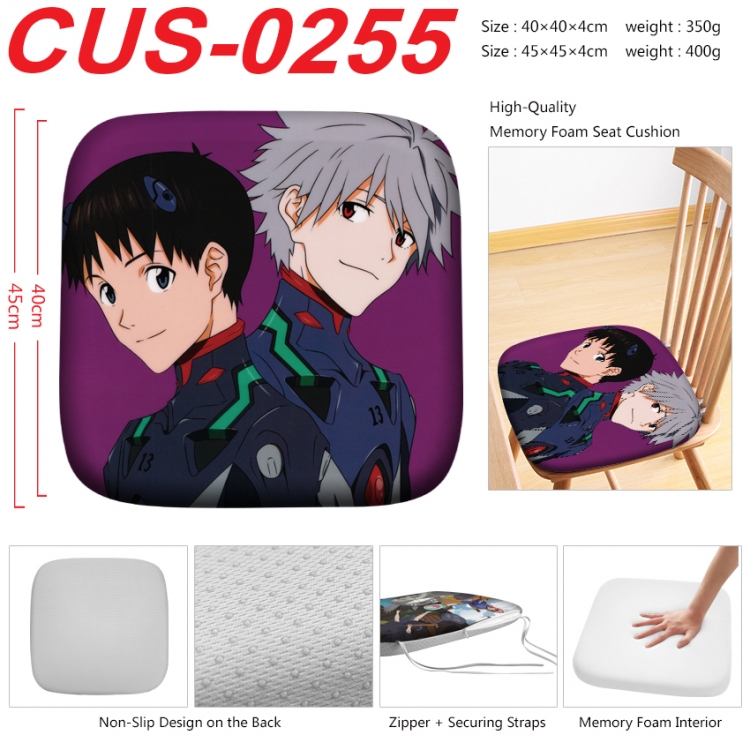 EVA Anime full-color pressure cushion 45x45x4cm CUS-0255