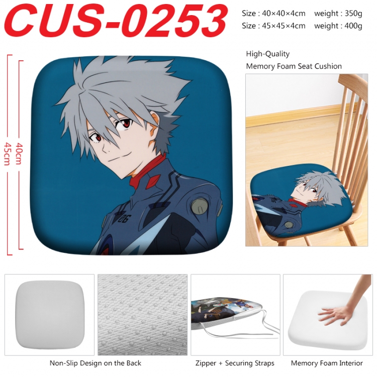 EVA Anime full-color pressure cushion 45x45x4cm  CUS-0253