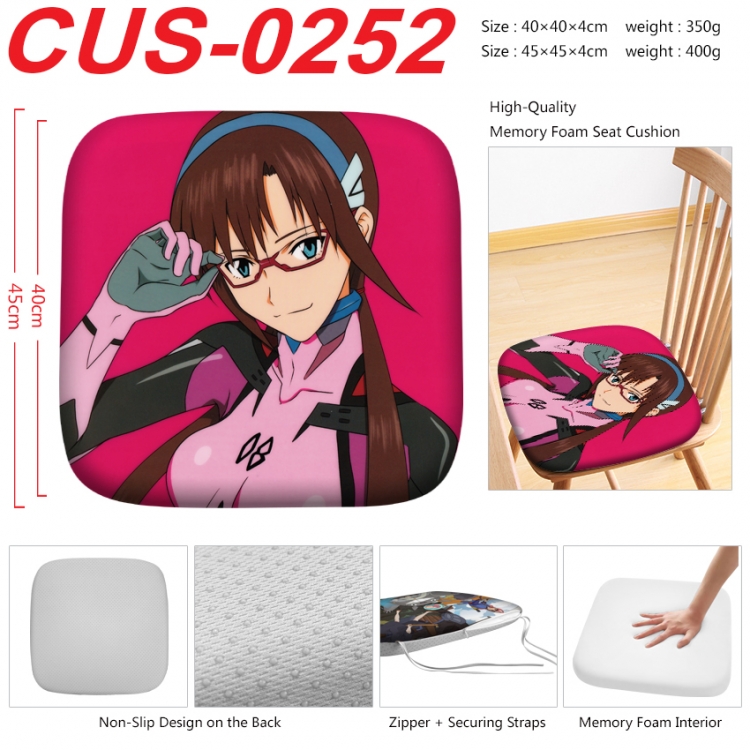 EVA Anime full-color pressure cushion 45x45x4cm CUS-0252