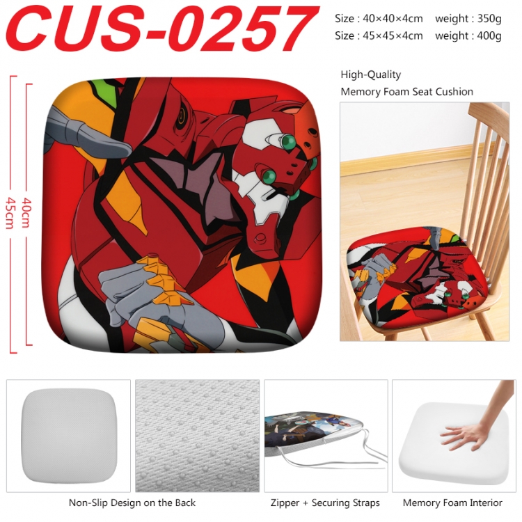 EVA Anime full-color pressure cushion 45x45x4cm  CUS-0257