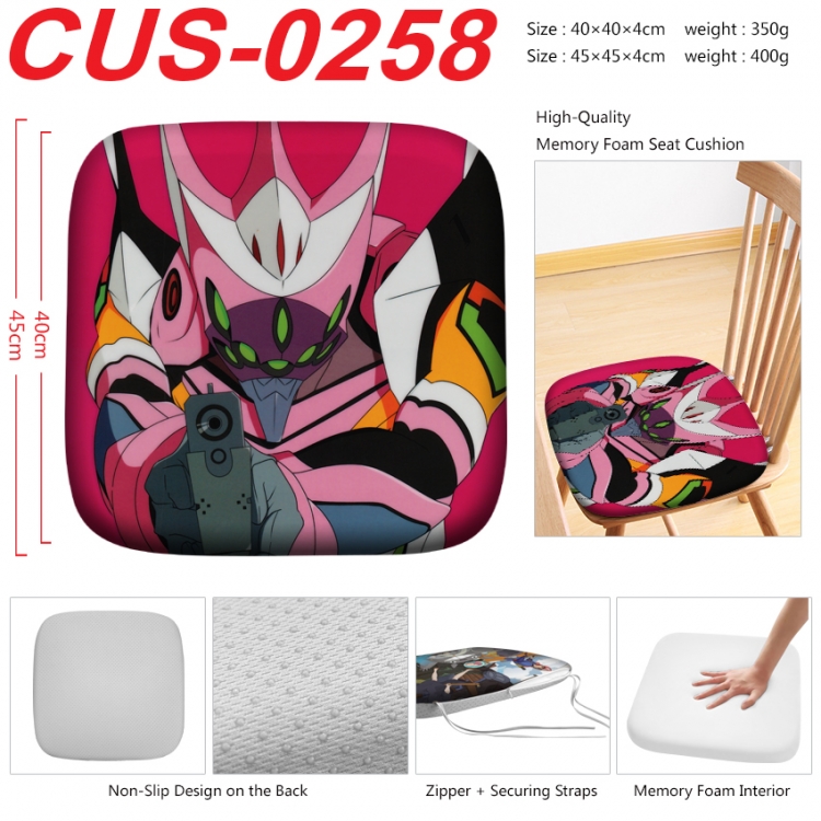 EVA Anime full-color pressure cushion 45x45x4cm CUS-0258