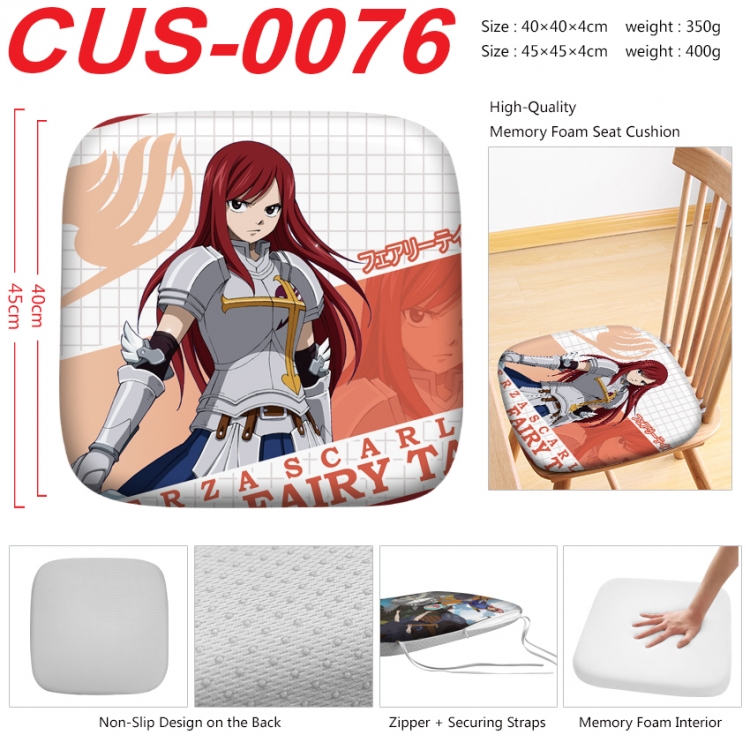 Fairy tail Anime full-color pressure cushion 45x45x4cm CUS-0076