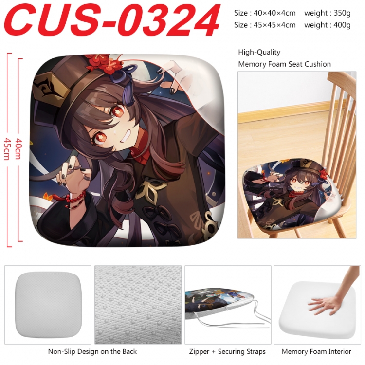 Genshin Impact Anime full-color pressure cushion 45x45x4cm CUS-0324