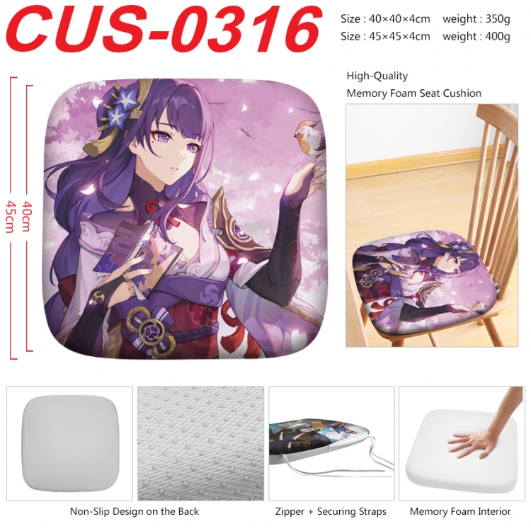 Genshin Impact Anime full-color pressure cushion 45x45x4cm CUS-0316