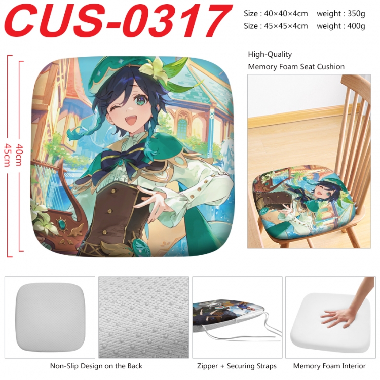 Genshin Impact Anime full-color pressure cushion 45x45x4cm CUS-0317