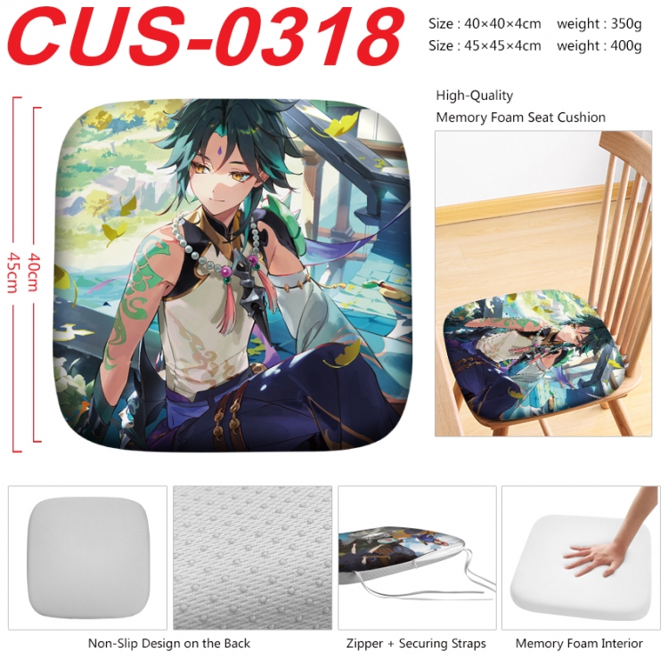 Genshin Impact Anime full-color pressure cushion 45x45x4cm CUS-0318