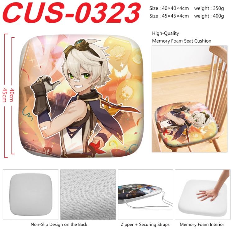 Genshin Impact Anime full-color pressure cushion 45x45x4cm  CUS-0323