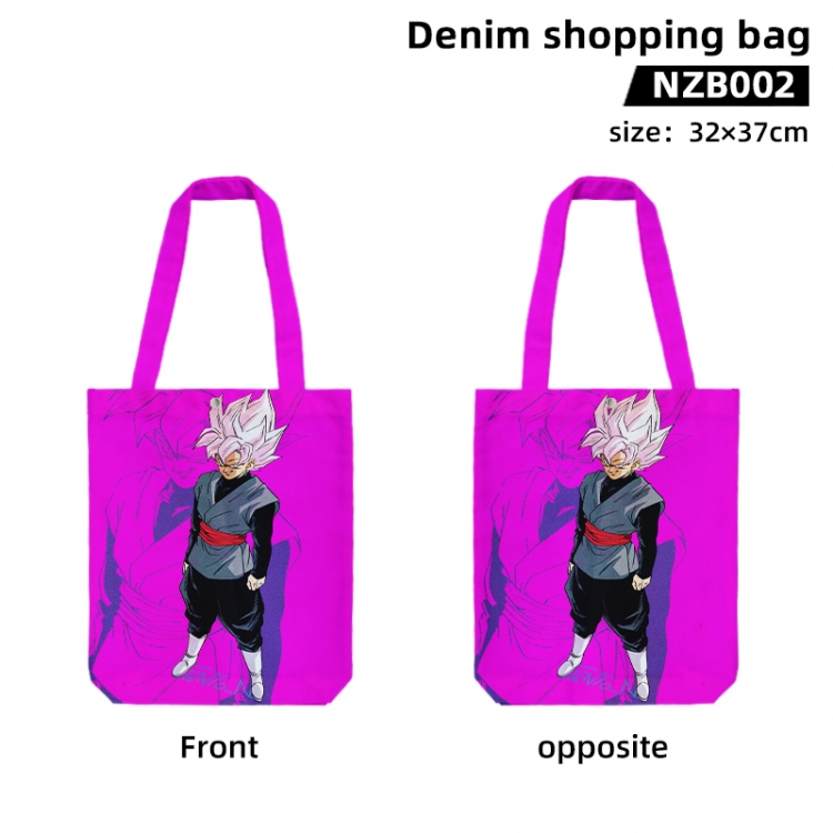 DRAGON BALL Anime denim shopping bag handbag 32X37CM