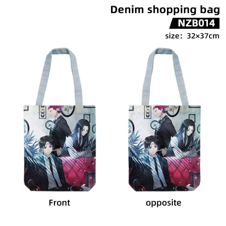 HunterXHunter Anime denim shopping bag handbag 32X37CM NZB014