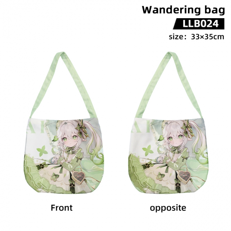 Genshin Impact Anime wandering bag handbag 33x35cm LLB024