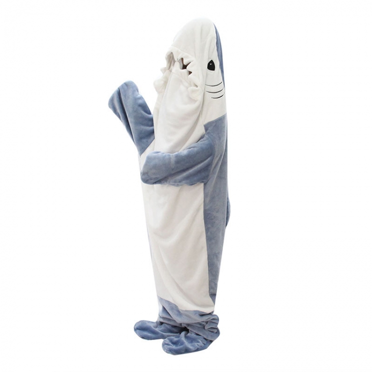 shark Anime flannel pajamas sleeping bag from L to 2XL