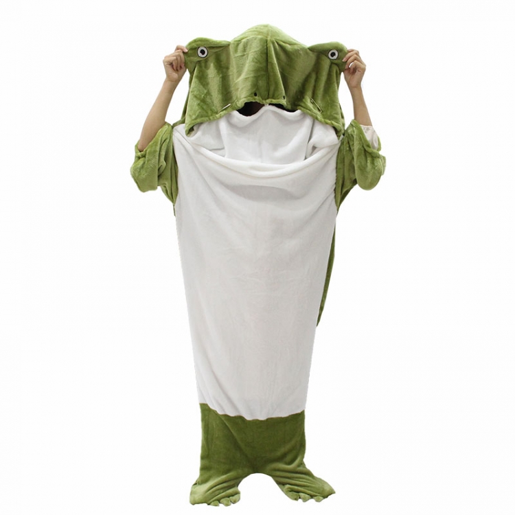 frog Anime flannel pajamas sleeping bag from L to 2XL