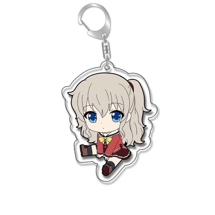 Charlotte Anime Acrylic Keychain Charm price for 5 pcs 17520