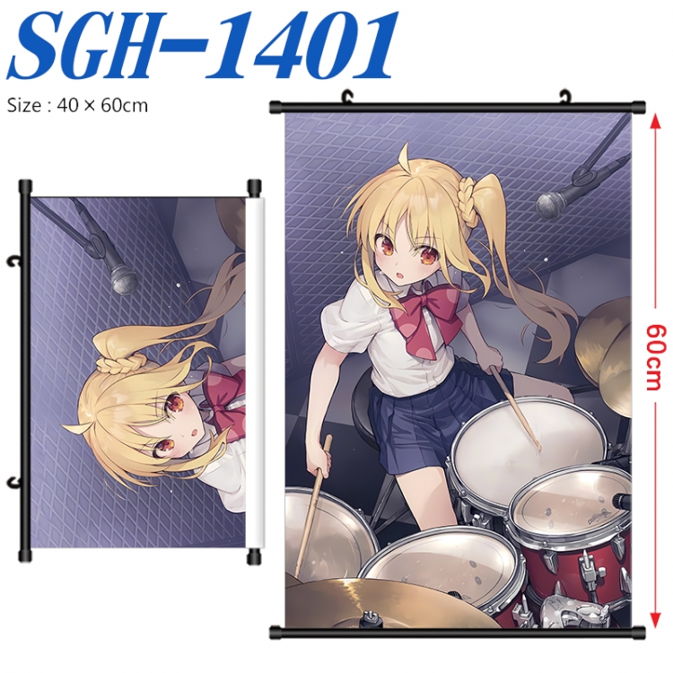 BOCCHI THE ROCK! Anime digital printed pole style hanging picture Wall Scroll 40x60cm SGH-1401