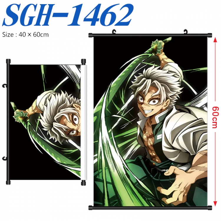 Demon Slayer Kimets Anime digital printed pole style hanging picture Wall Scroll 40x60cm SGH-1462