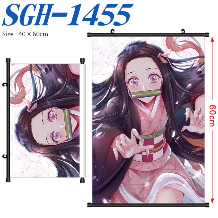 Demon Slayer Kimets Anime digital printed pole style hanging picture Wall Scroll 40x60cm SGH-1455