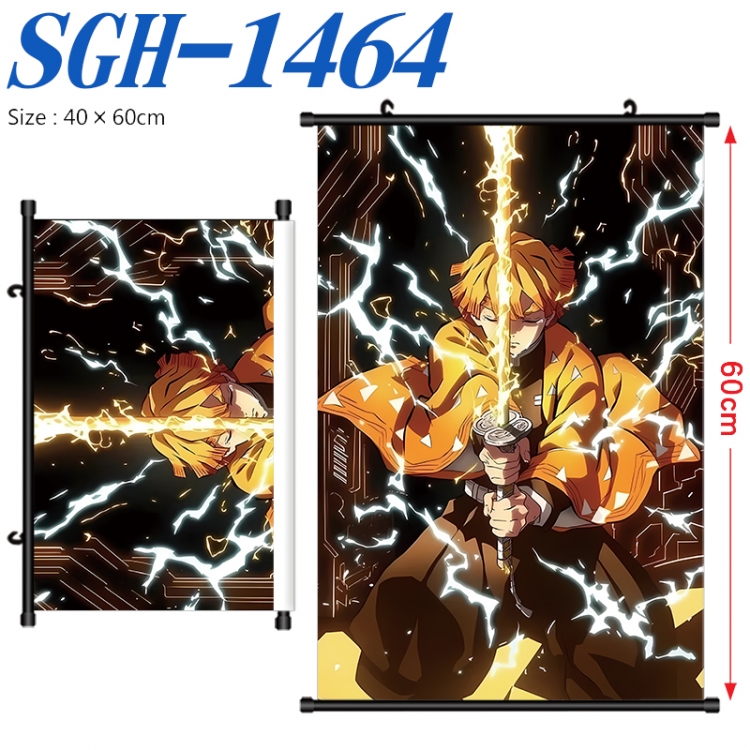 Demon Slayer Kimets Anime digital printed pole style hanging picture Wall Scroll 40x60cm SGH-1464