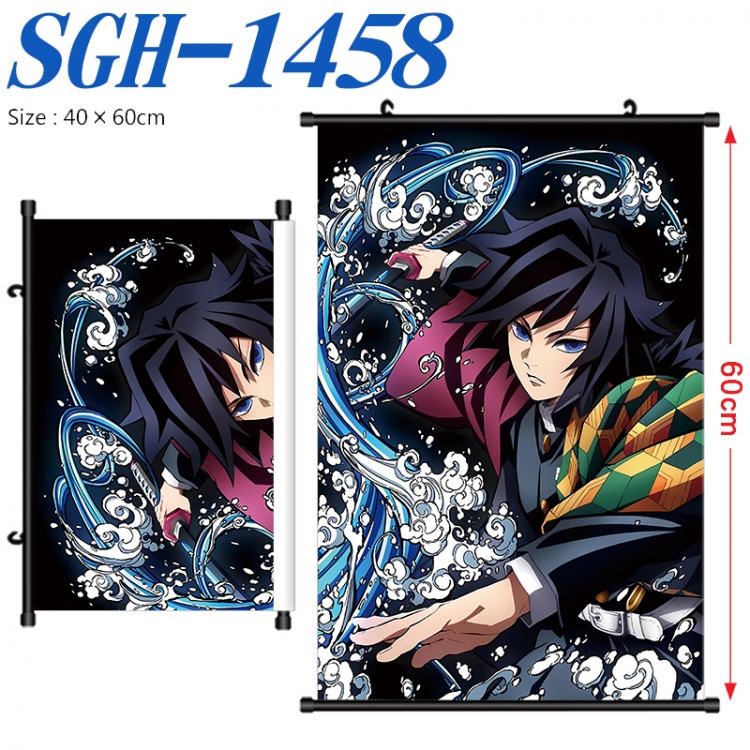 Demon Slayer Kimets Anime digital printed pole style hanging picture Wall Scroll 40x60cm SGH-1458