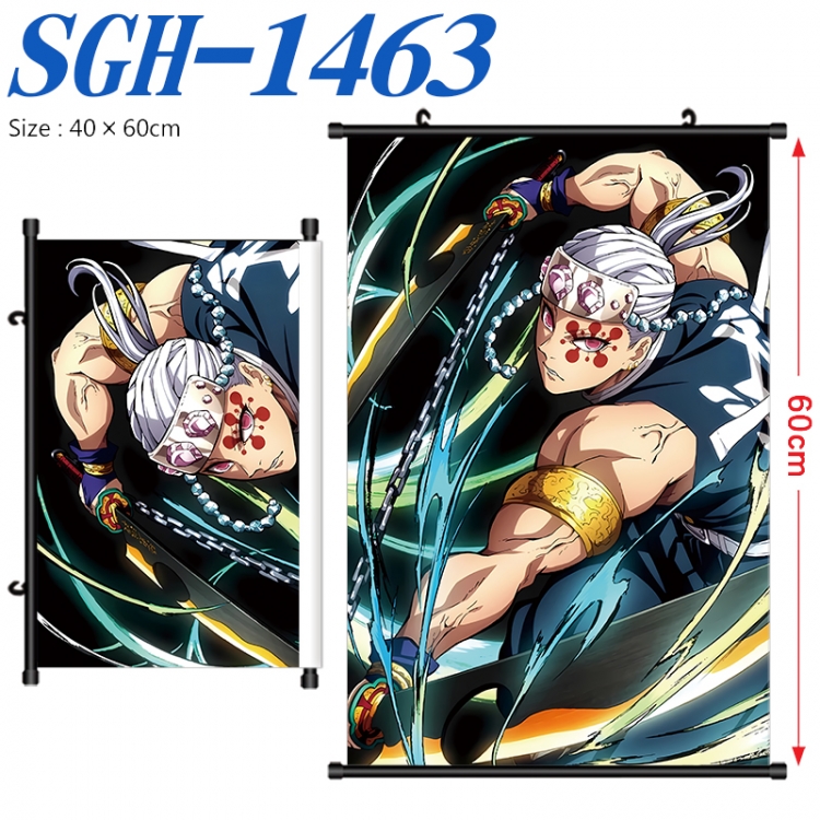 Demon Slayer Kimets Anime digital printed pole style hanging picture Wall Scroll 40x60cm SGH-1463