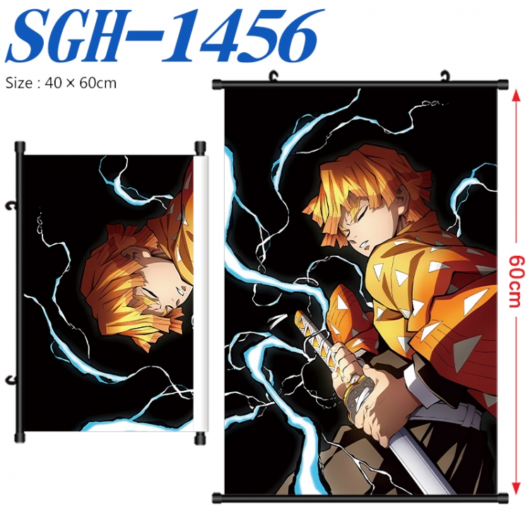 Demon Slayer Kimets Anime digital printed pole style hanging picture Wall Scroll 40x60cm SGH-1456