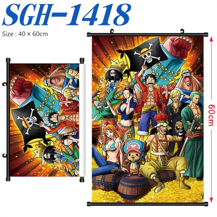 One Piece Anime digital printed pole style hanging picture Wall Scroll 40x60cm SGH-1418