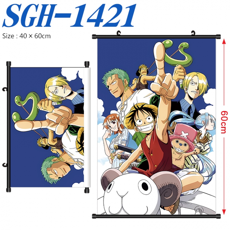 One Piece Anime digital printed pole style hanging picture Wall Scroll 40x60cm SGH-1421