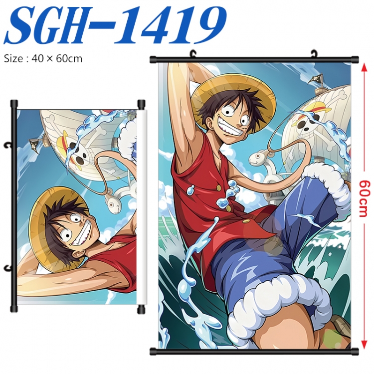 One Piece Anime digital printed pole style hanging picture Wall Scroll 40x60cm SGH-1419