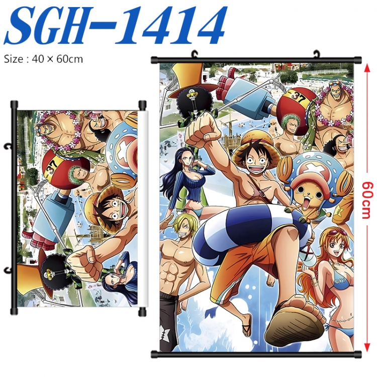 One Piece Anime digital printed pole style hanging picture Wall Scroll 40x60cm SGH-1414