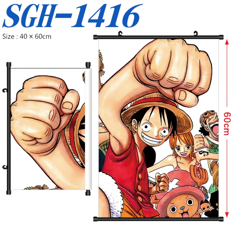 One Piece Anime digital printed pole style hanging picture Wall Scroll 40x60cm SGH-1416