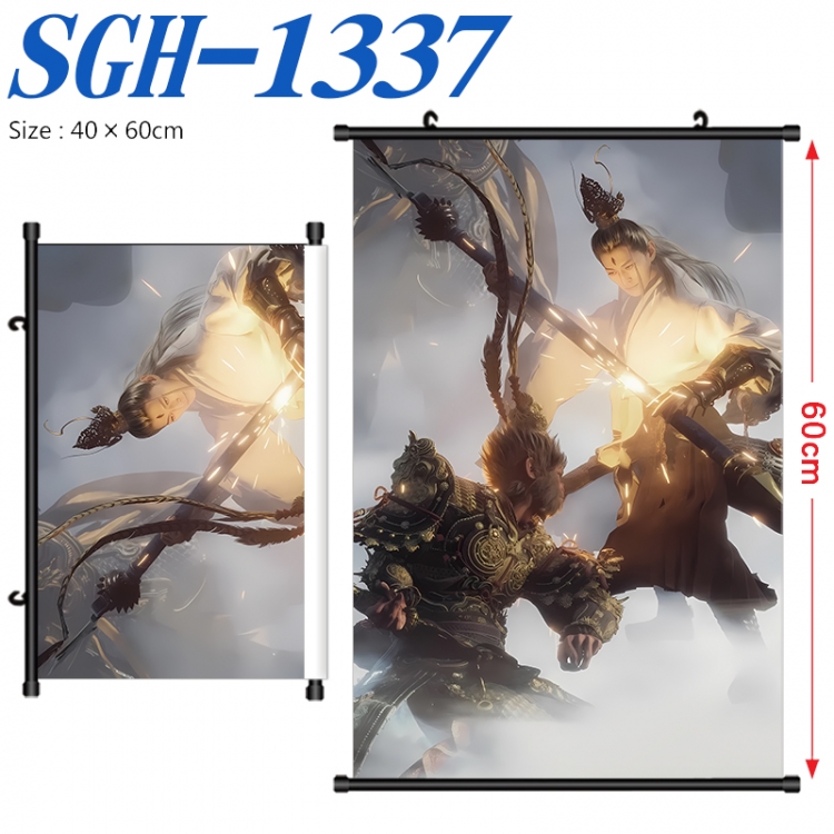 Black Myth Anime digital printed pole style hanging picture Wall Scroll 40x60cm SGH-1337