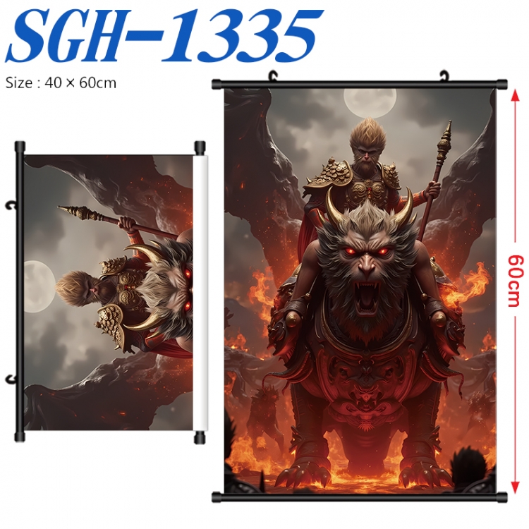 Black Myth Anime digital printed pole style hanging picture Wall Scroll 40x60cm SGH-1335