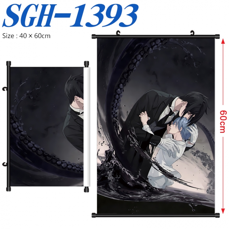 Kuroshitsuji Anime digital printed pole style hanging picture Wall Scroll 40x60cm SGH-1393