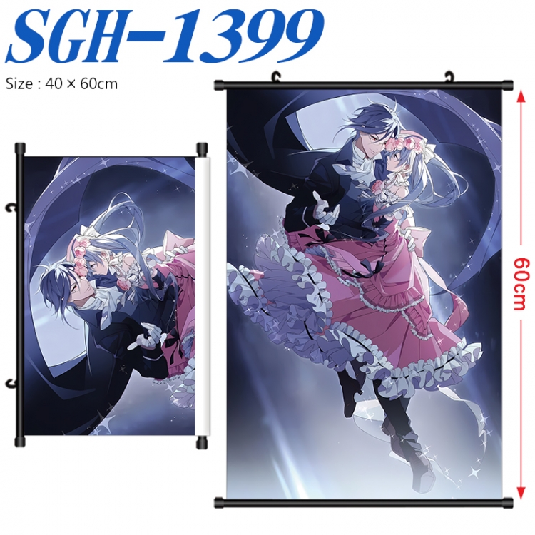 Kuroshitsuji Anime digital printed pole style hanging picture Wall Scroll 40x60cm SGH-1399