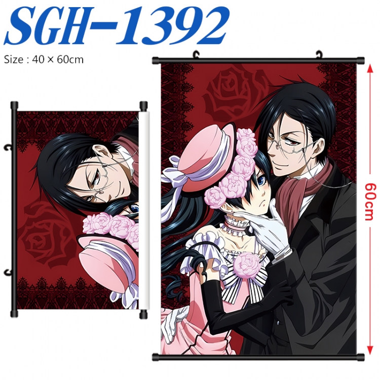 Kuroshitsuji Anime digital printed pole style hanging picture Wall Scroll 40x60cm SGH-1392