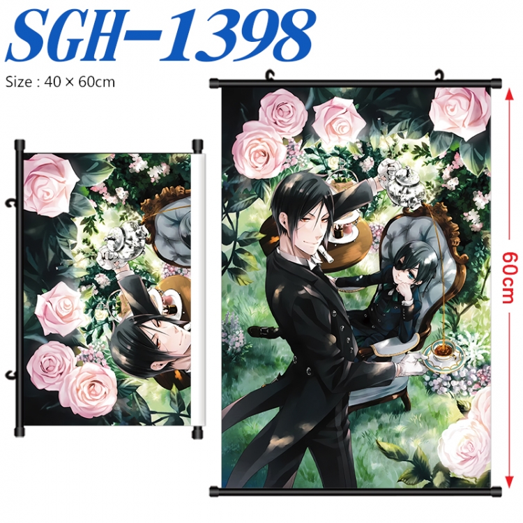 Kuroshitsuji Anime digital printed pole style hanging picture Wall Scroll 40x60cm SGH-1398