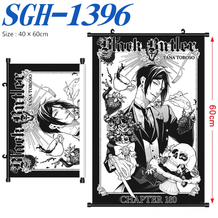 Kuroshitsuji Anime digital printed pole style hanging picture Wall Scroll 40x60cm SGH-1396