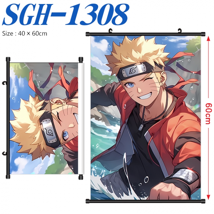 Naruto Anime digital printed pole style hanging picture Wall Scroll 40x60cm SGH-1308