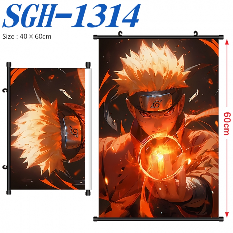 Naruto Anime digital printed pole style hanging picture Wall Scroll 40x60cm SGH-1314