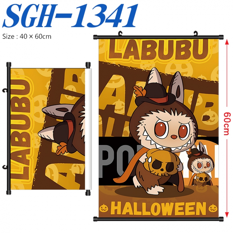 Labubu Anime digital printed pole style hanging picture Wall Scroll 40x60cm SGH-1341