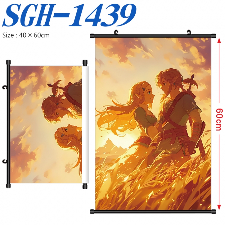 The Legend of Zelda Anime digital printed pole style hanging picture Wall Scroll 40x60cm SGH-1439