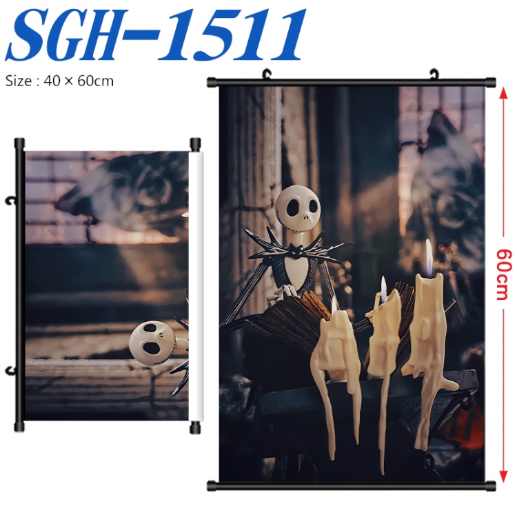 The Nightmare Before Christmas Anime digital printed pole style hanging picture Wall Scroll 40x60cm SGH-1511